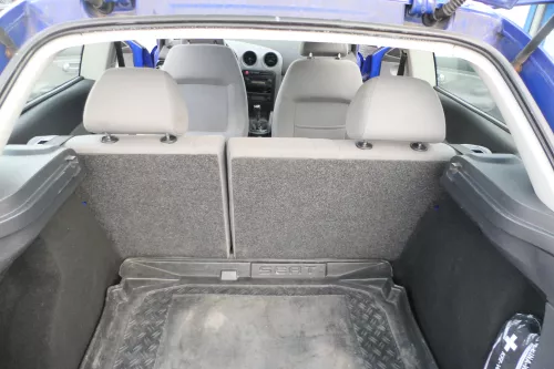 Seat Ibiza 6L Rückbank Rücksitzbank Sitz Kopfstütze Sitzfläche grau (166844)