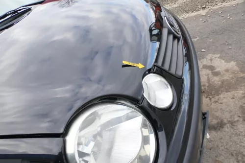 VW Polo 9N Motorhaube Klappe Haube vorne schwarz LC9Z bis ca. Bj. 2004 d (166860)