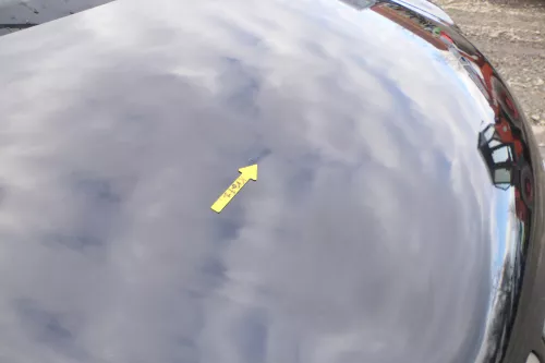 VW Polo 9N Motorhaube Klappe Haube vorne schwarz LC9Z bis ca. Bj. 2004 d (166860)