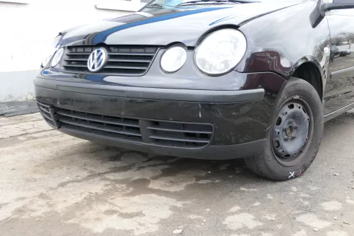 VW Polo 9N Stoßstange Frontstoßstange vorne schwarz LC9Z (166861)