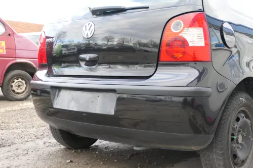 VW Polo 9N 9N3 Stoßstange Heckstoßstange hinten schwarz LC9Z (166866)