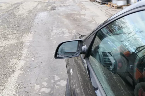 VW Polo 9N 9N3 manueller Spiegel Außenspiegel links vorne schwarz (166867)