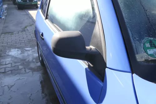 VW Lupo Arosa manueller Spiegel Außenspiegel rechts manuell schwarz matt t