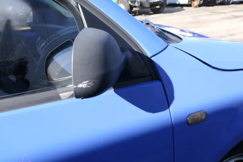 VW Lupo Arosa manueller Spiegel Außenspiegel rechts manuell schwarz matt t (166888)