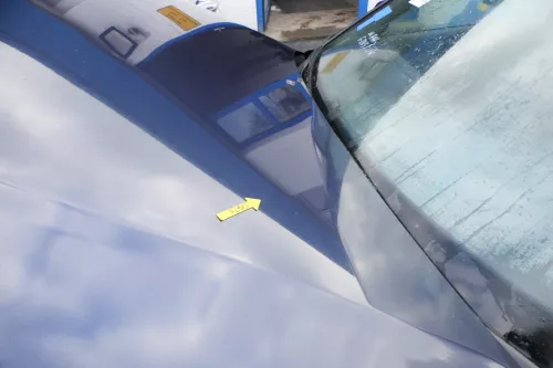 VW Passat 3B Motorhaube Klappe vorne vorn Haube blau LB5N (166917)