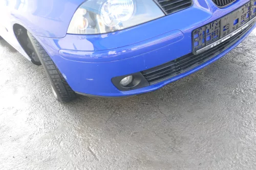 Seat Ibiza 6L Stoßstange Frontstoßstange vorne blau LS5G bis caAnfang2006 (167187)
