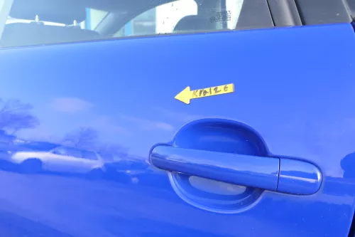 Seat Ibiza 6L Tür 4/5-Türer hinten links blau LS5G - ohne Anbauteile (167191)