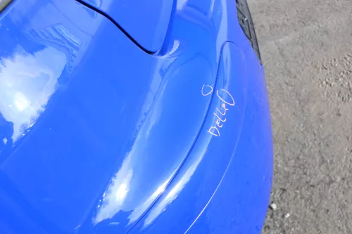 Seat Ibiza 6L Stoßstange Heckstoßstange hinten blau LS5G (167195)