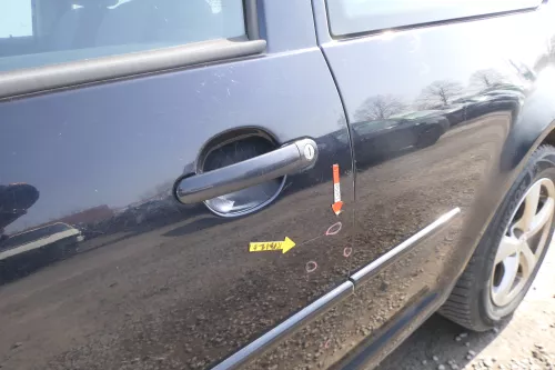 VW Golf 4 Tür vorne links Fahrertür 2/3-Türer blau LC5M ohneAnbauteile (167219)