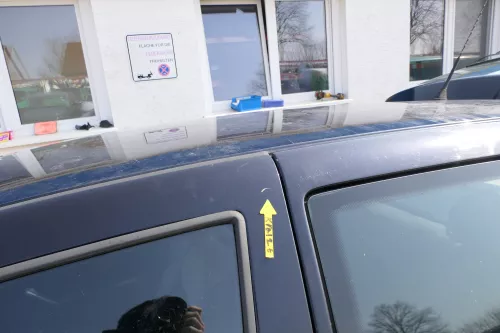 VW Golf 4 Tür vorne links Fahrertür 2/3-Türer blau LC5M ohneAnbauteile (167219)