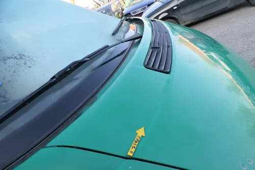 VW T4 Transporter Pritsche Motorhaube Haube Klappe vorne grün LL6N (167259)