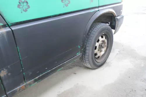 VW T4 Tür vorne rechts grün LA6N Beifahrertür 701831056H bis ca. 1996 ohne Anbau (167263)