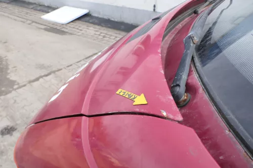 VW T4 Transporter Pritsche Motorhaube Haube Klappe vorne rot LK3A (167300)