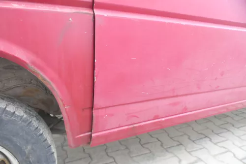 T4 Transporter Tür rechts Schiebetür Multivan Caravelle rot LK3A (167306)