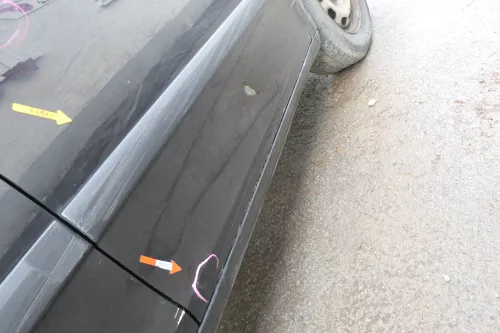 Skoda Fabia 5J Kombi + Limo Tür vorne rechts Beifahrertür schwarz LF9R - Mängel (167347)