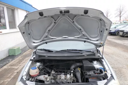 VW Fox 5Z Motorhaube Klappe vorn vorne silber LA7W Haube (167476)