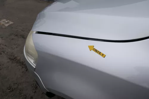 VW Fox Kotflügel vorne links silber LA7W (167482)