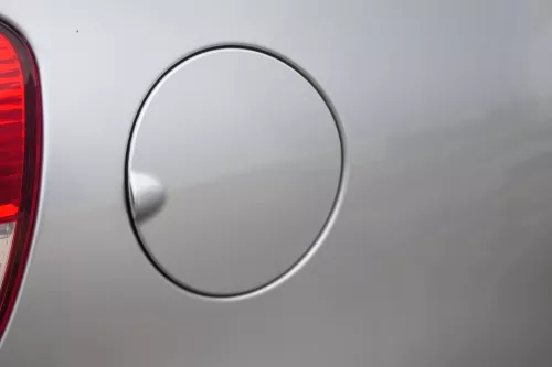 VW Fox 5Z Tankdeckel Klappe Tankklappe Deckel Tank silber LA7W