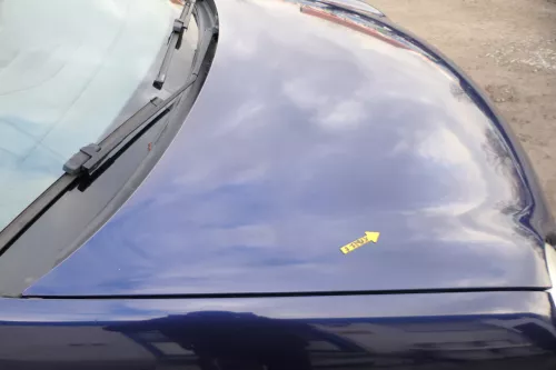 VW Polo 9N Motorhaube Klappe Haube vorne blau LB5N bis ca. Bj. 2004 (167546)