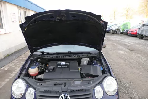 VW Polo 9N Motorhaube Klappe Haube vorne blau LB5N bis ca. Bj. 2004 (167546)