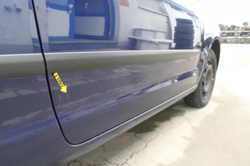 VW Polo 9N 9N3 Tür vorne rechts Beifahrertür 2/3-Türer blau LB5N ohneAnbauteile (167548)