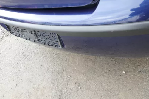 VW Polo 9N 9N3 Stoßstange Heckstoßstange hinten blau LB5N indigoblau (167551)