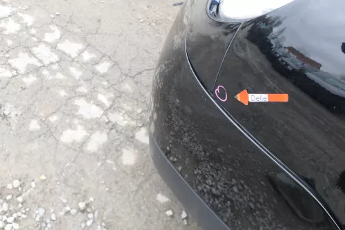 VW Lupo 6X Kotflügel vorne links schwarz L041 (167566)