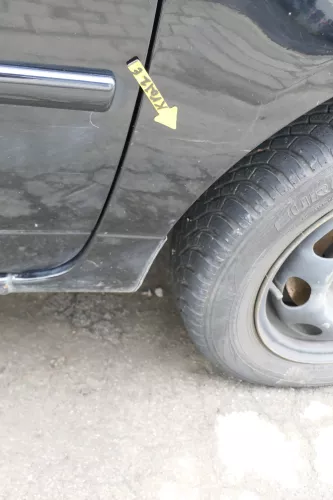 VW Lupo Kotflügel vorne rechts schwarz L041 (167567)