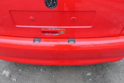 VW Polo 6N Stoßstange hinten breite Styling XXL Heckstoßstange rot LP3G (167624)