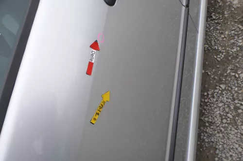 Fabia 6Y Kombi + Limousine Tür vorne links Fahrertür grau LF7T silber ohneAnba (167708)