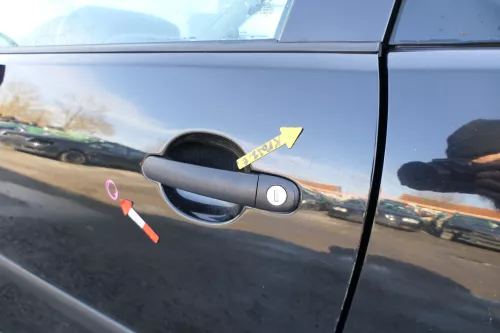 VW Polo 9N 9N3 Tür vorne links Fahrertür 2/3-Türer schwarz L041 ohneAnbautei (167757)