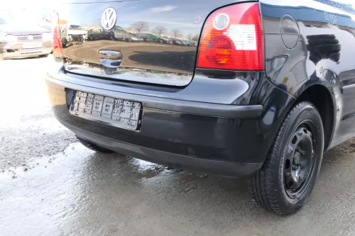 VW Polo 9N 9N3 Stoßstange Heckstoßstange hinten schwarz L041 (167761)