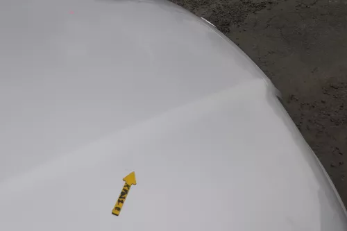 Skoda Fabia 6Y Motorhaube Klappe vorne silber grau LF7T mit Grill vorn (167763)