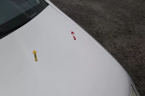 Skoda Fabia 6Y Motorhaube Klappe vorne silber grau LF7T mit Grill vorn (167763)