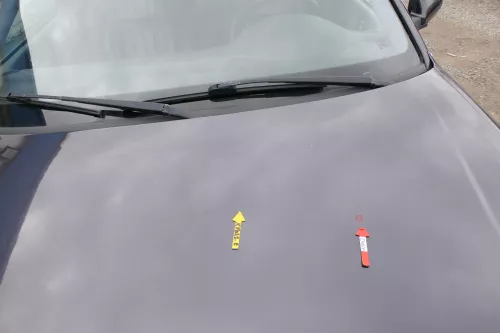 Audi A6 4B Motorhaube Klappe vorn (bis ca. Ende 2001) blau lila LZ4V (167790)