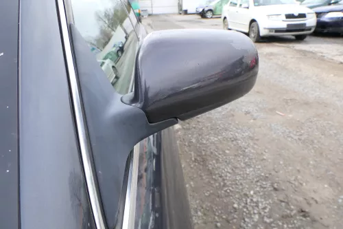 Audi A6 4B Spiegel Außenspiegel links elektrisch blau lila LZ4V + GLAS