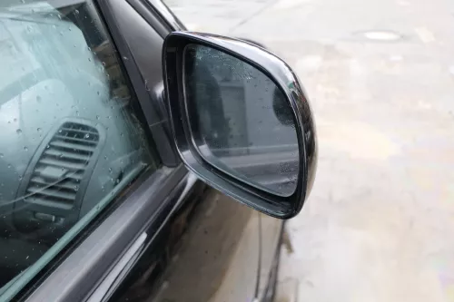 VW Lupo Arosa manueller Spiegel Außenspiegel rechts schwarz L041 (167840)