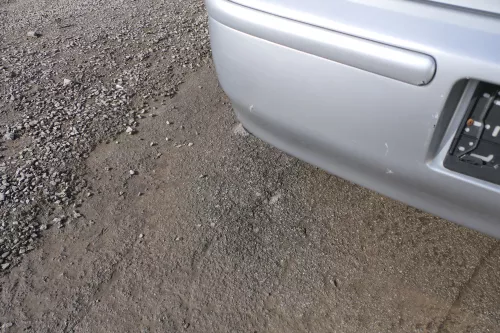 VW Polo 6N2 Stoßstange hinten Heckstoßstange Stoßfänger silber LA7W (167873)