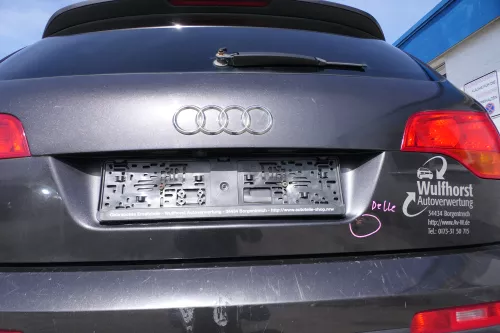 Audi Q7 4L Heckklappe hinten Kofferraumklappe mit Scheibe lavagrau grau LZ7L (167959)