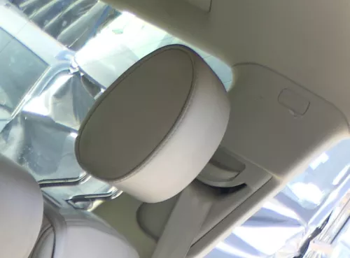 Audi Q7 4L Kopfstütze hinten rechts / links Leder grau lichtgrau Verano S-line