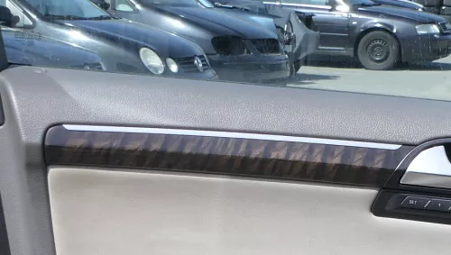 Audi Q7 4L Verkleidung Klappe Abdeckung Dekor Holz Optik tamo dunkelbraun (168076)