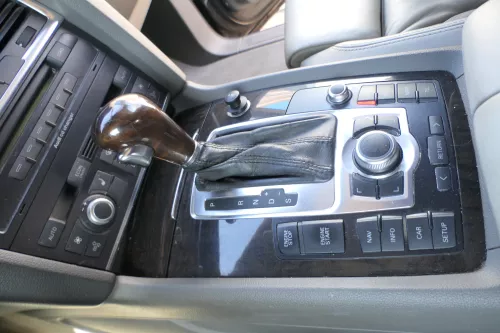 Audi Q7 4L Verkleidung Klappe Abdeckung Dekor Holz Optik tamo dunkelbraun