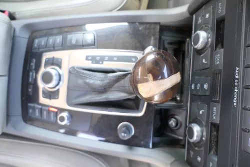 Audi Q7 4L Verkleidung Klappe Abdeckung Dekor Holz Optik tamo dunkelbraun (168076)