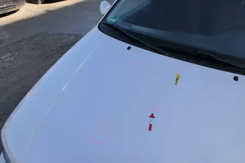 VW Polo 6N Motorhaube Haube vorne Klappe silber LB7Z satinsilber (168272)