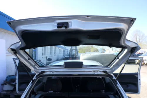 VW Polo 6N Heckklappe Klappe hinten Kofferraumklappe mit Scheibe silber LB7Z sa (168283)