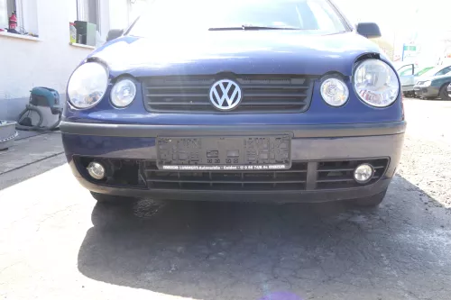 VW Polo 9N Stoßstange Frontstoßstange vorne blau LB5N