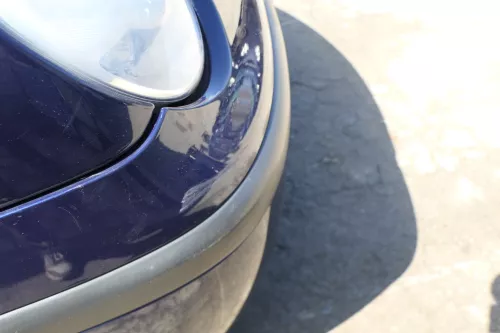 VW Polo 9N Stoßstange Frontstoßstange vorne blau LB5N (168361)