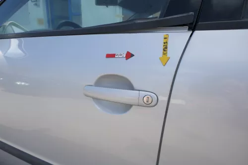 VW Passat 3B 3BG 3B6 Kombi + Limo Tür vorne links Fahrertür grau silber LB7Z ohn (168382)