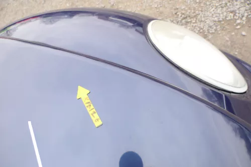 VW New Beetle 9C Motorhaube Klappe vorne blau lila LG5T (168407)