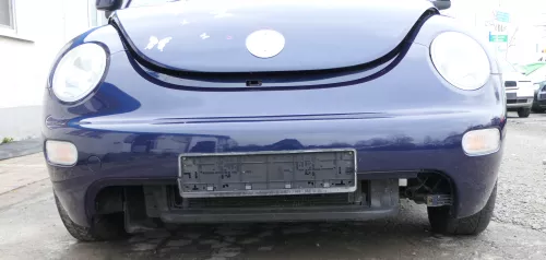 VW New Beetle 9C Stoßstange vorne Stoßfänger vorn blau lila LG5T